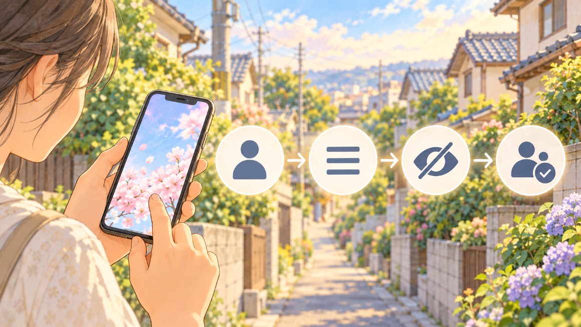 ストーリー非表示|設定の流れをつかむためのイメージ