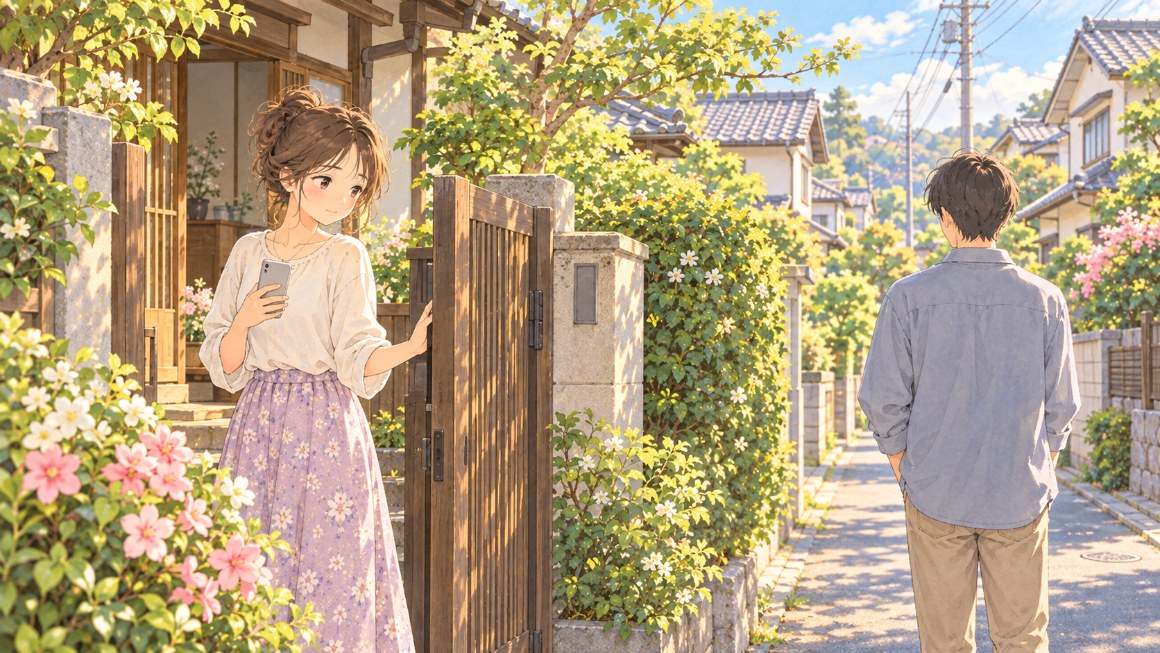 インスタのいいね取り消し|門をそっと閉じて、自分の庭を守るイメージ