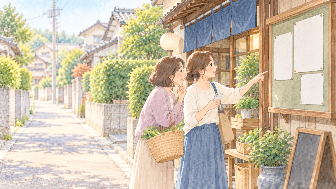 インスタの人気投稿|聞いた話をすぐ広めず、落ち着いて確かめるご近所さんのイメージ